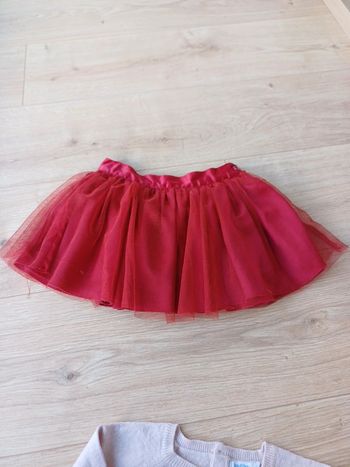 Jupe patineuse bordeaux 2/3ans