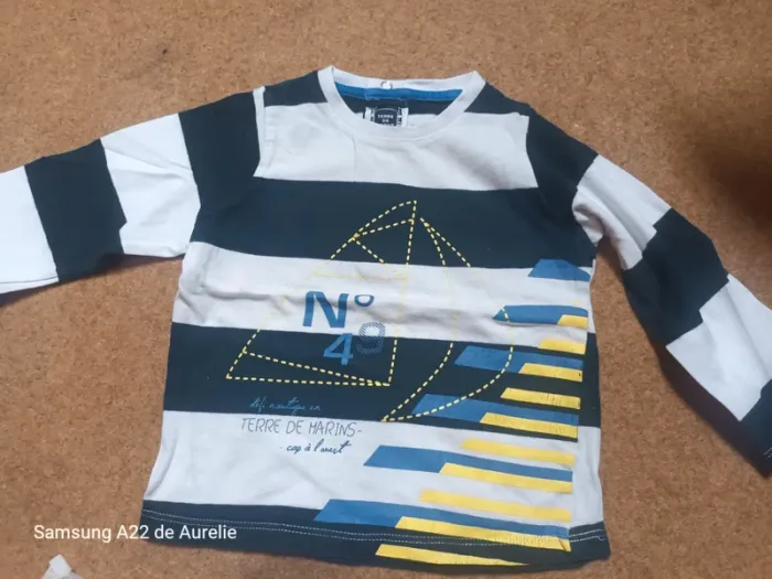 Tee shirt manche longue 80cm 18mois