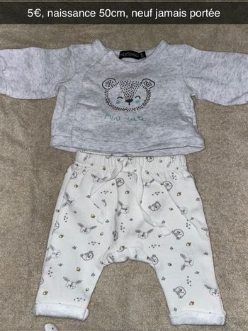 Ensemble gris et blanc