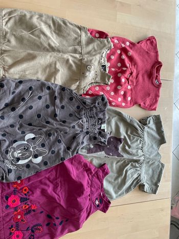Lot de 5 robes filles 12 mois mi saison