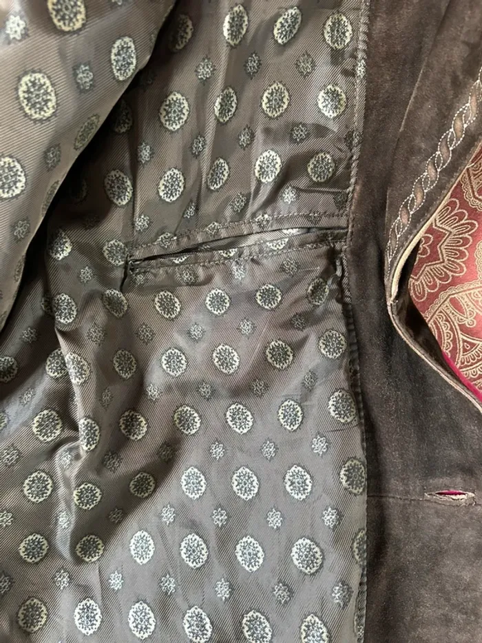 🍁 Veste daim autrichienne vintage Trachten 54/XL Cottagecore Oktoberfest Austrian leather jacket🍁 - photo numéro 17
