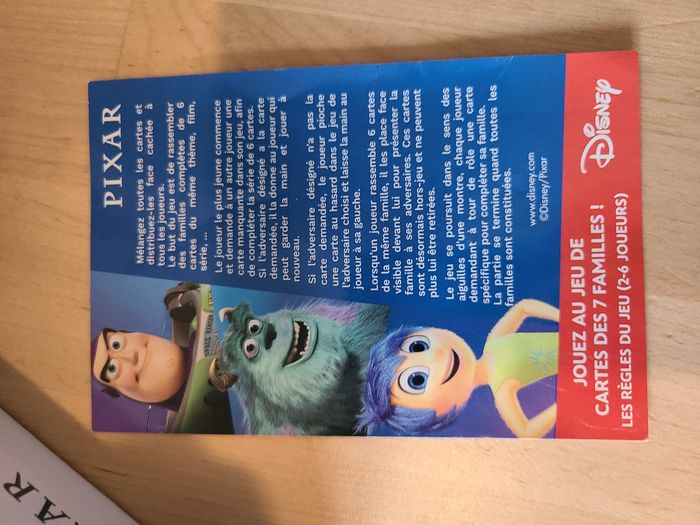 Jeux de société Disney pixar jeu des 7 familles - photo numéro 3