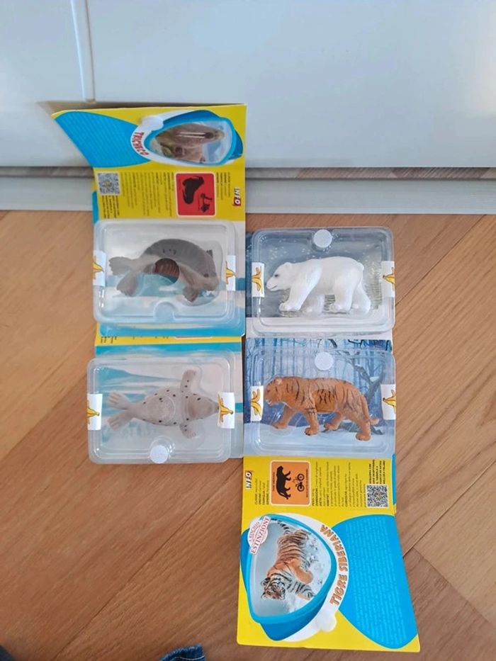 Lot 4 figurines animaux polaire animalpedia ère polaire - photo numéro 3