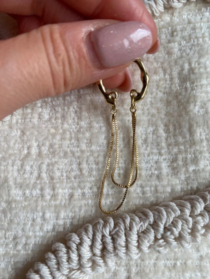 Lot de 2 bagues doreilles doré - photo numéro 6