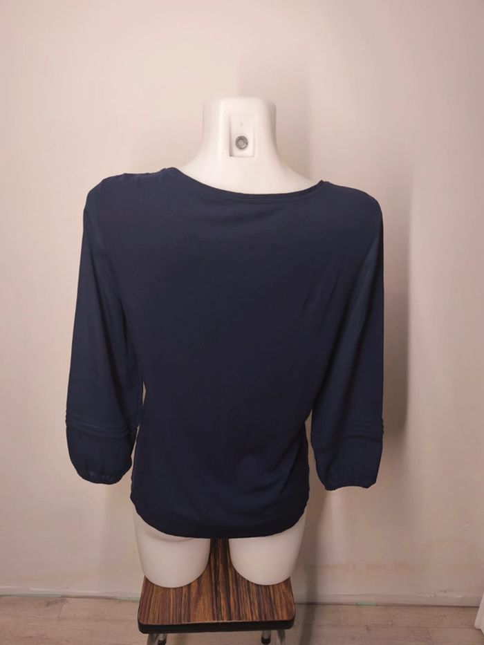 Blouse 3/4 Esprit Femme Taille M Bleu - photo numéro 2