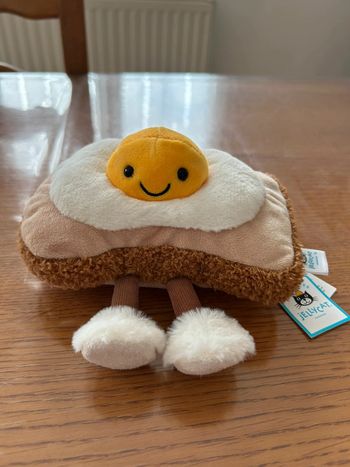 Toast avec un œuf Egglantine Egg On Toast jellycat