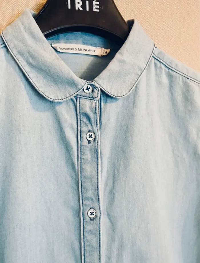 Chemise fille jeans - rentrée - photo numéro 2