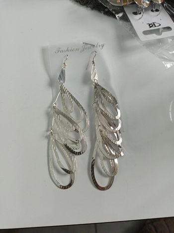 Boucle fantaisie argenté