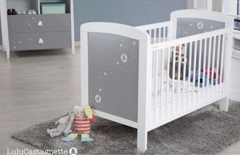 Lit bébé ourson gris Lili castagnette