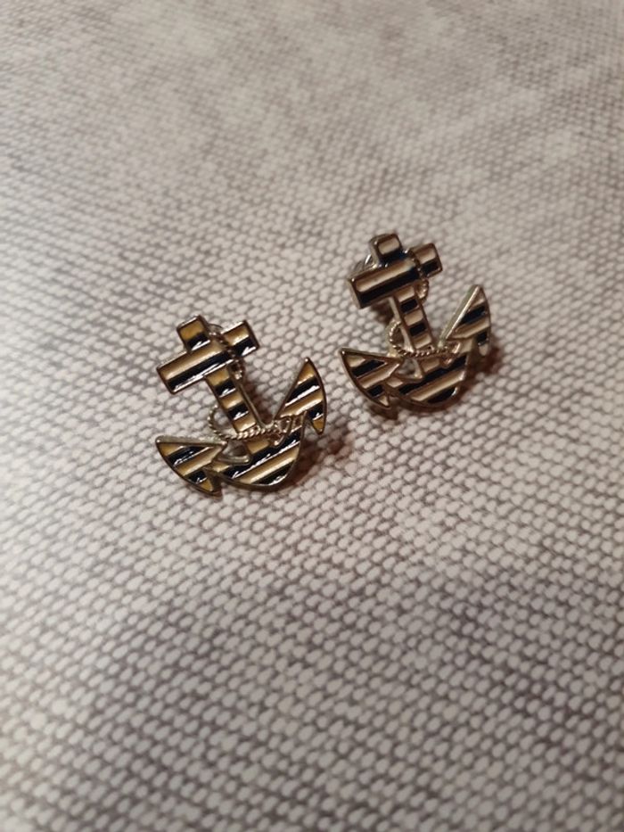 Boucles d'oreilles ancre