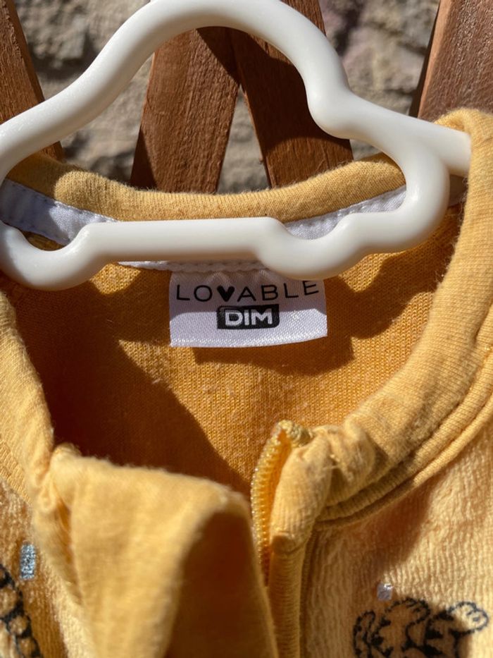 Combinaison 1 mois Dim orange avec tigre - photo numéro 3