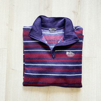 Atlas For Men Pull Col Zip Camionneur Homme Exclusive Vintage Rocheuses US en très bon état (Taille L)