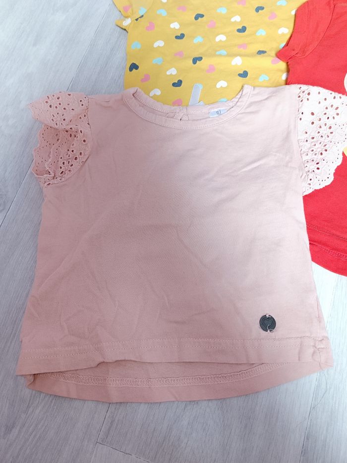 Lot de 3 tee shirt fille manches courtes - photo numéro 2