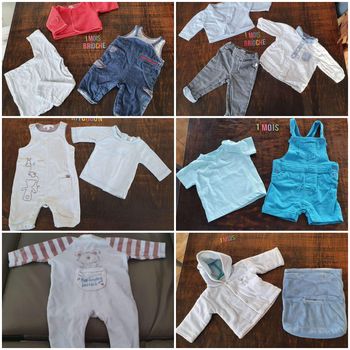 Lot de 20 pièces 1mois garçon