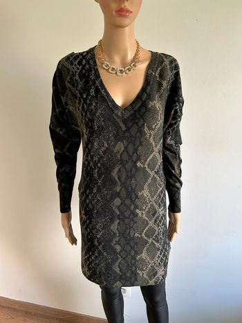 Pull long imprimé pailleté Morgan taille M jamais porté