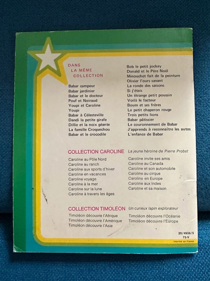 1975 Livre ancien Si j’étais métiers Pierre Probst auteur Caroline Hachette Petite Fleur album - photo numéro 2