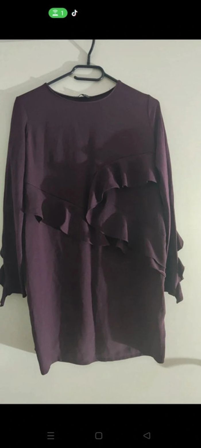 Robe Élégante Zara Prune - photo numéro 8