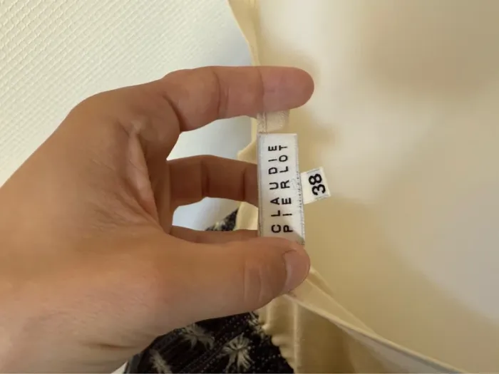 Robe d’été en très bon état taille 38 Claudie pierlot beige - photo numéro 6