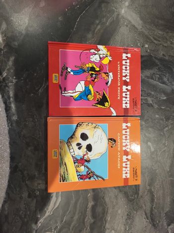 Lucky luke,les pages d un livre sont décollées