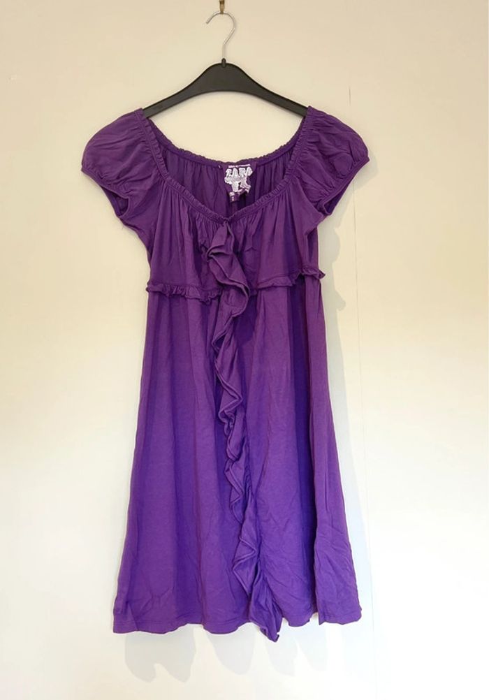 Robe tunique Zara violette