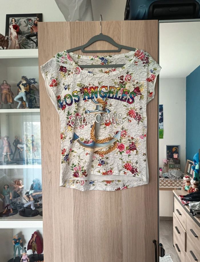 Tee-shirt blanc Los Angeles California - Taille S 36