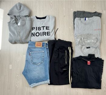 Lot vêtements homme L adidas, levi’s, jack&jones, zara, h&m