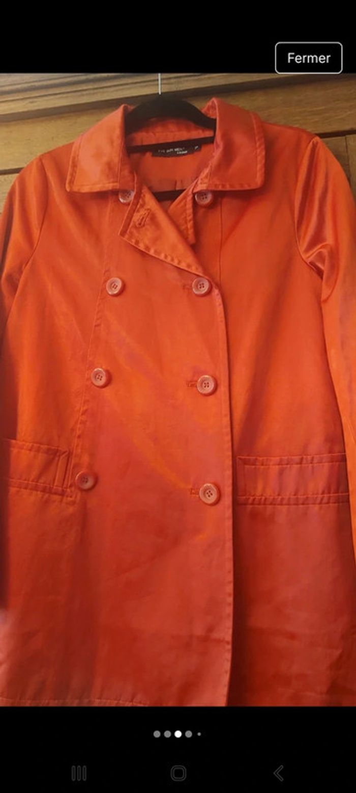Veste trench rouge Vue sur Mer Ladies taille 38 - photo numéro 4