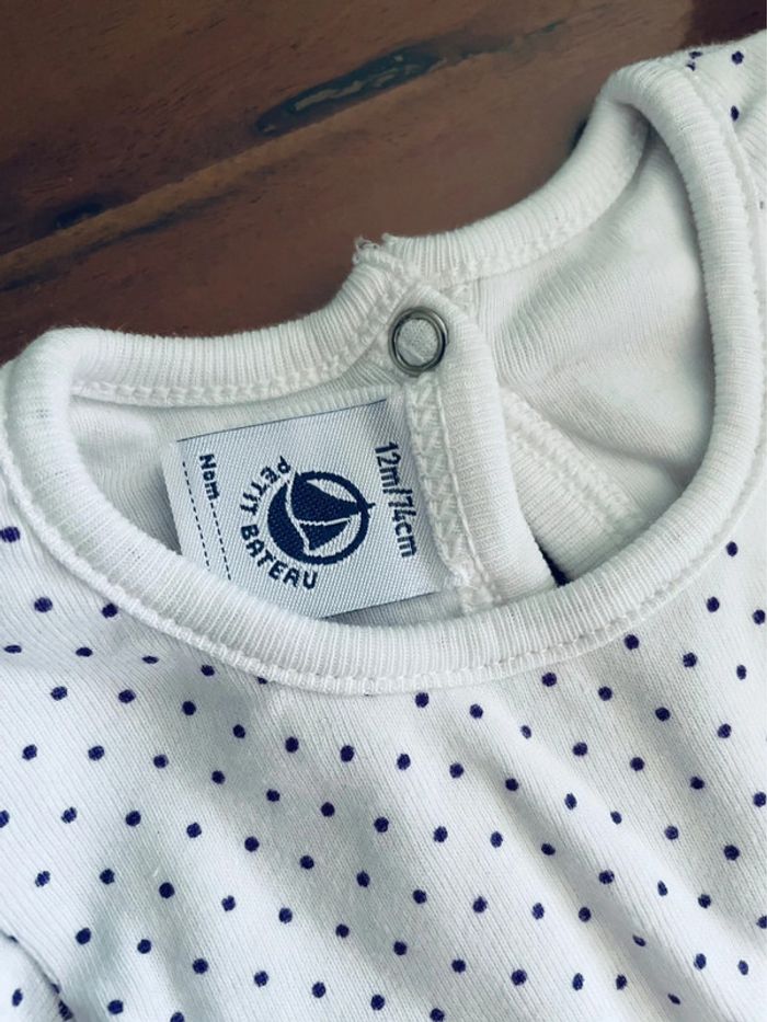Robe pois Petit Bateau 12 mois. - photo numéro 5
