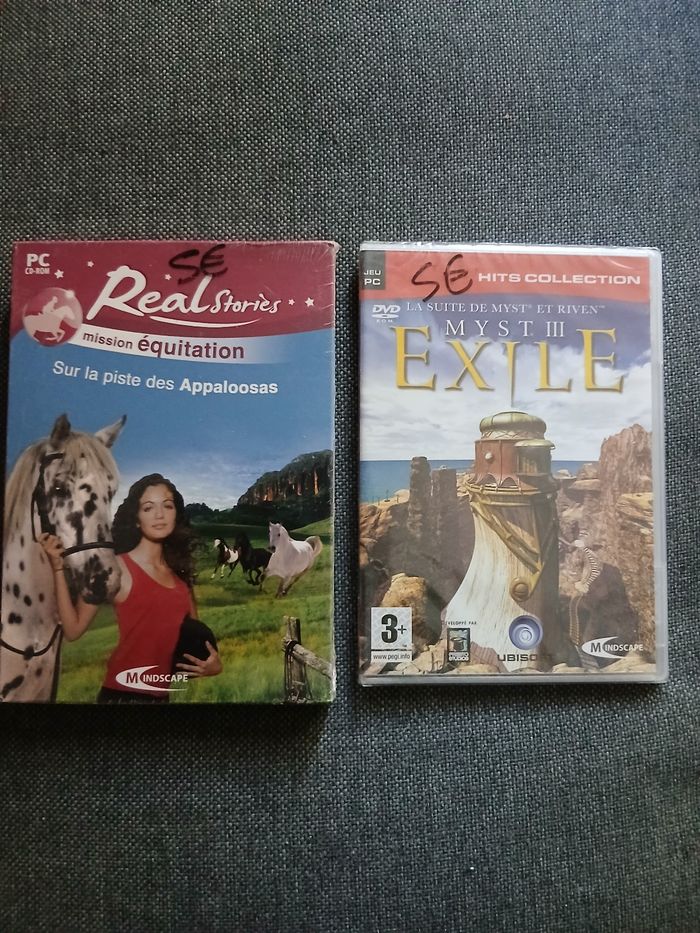 Lot de deux jeux de pc