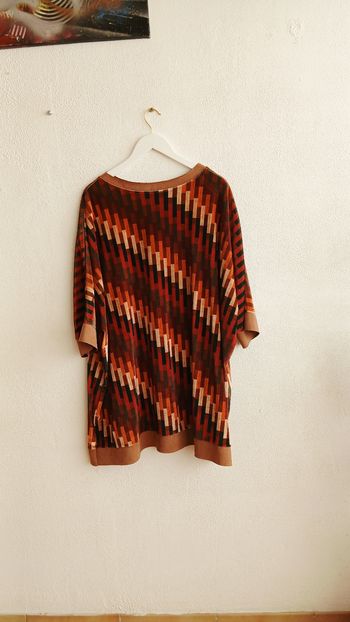 Robe  Zeta Otto marron,vert, bordeaux.