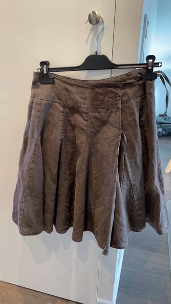 Jupe Desigual portefeuille marron t.36