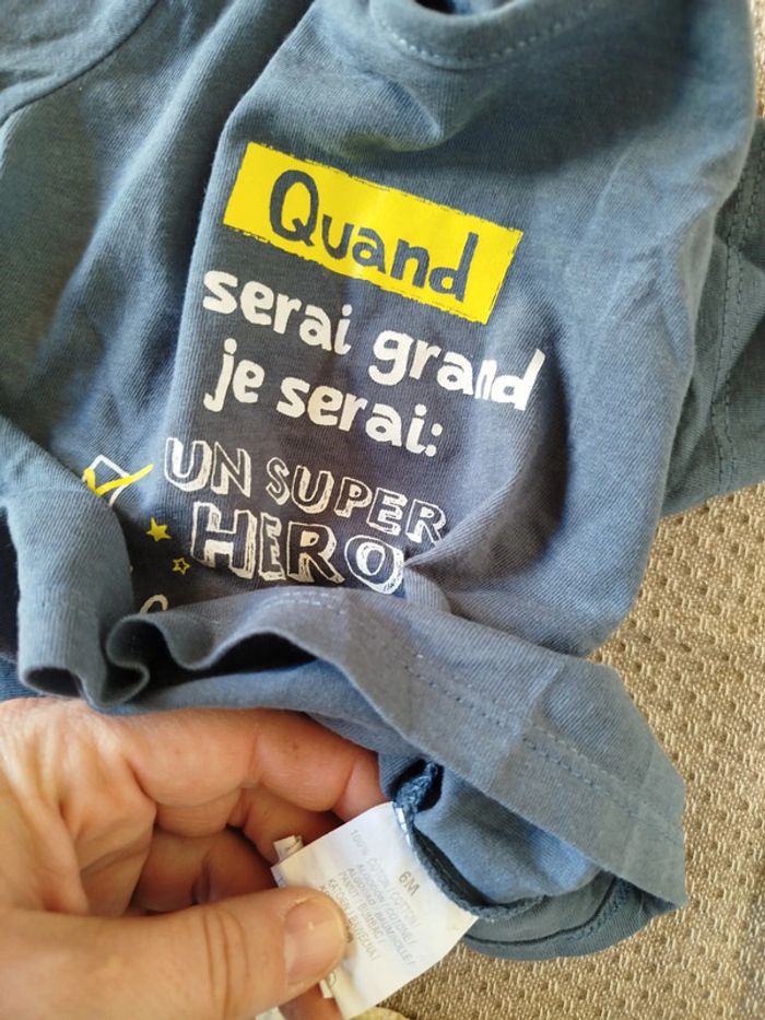 Tee shirt / short 6 mois - photo numéro 3