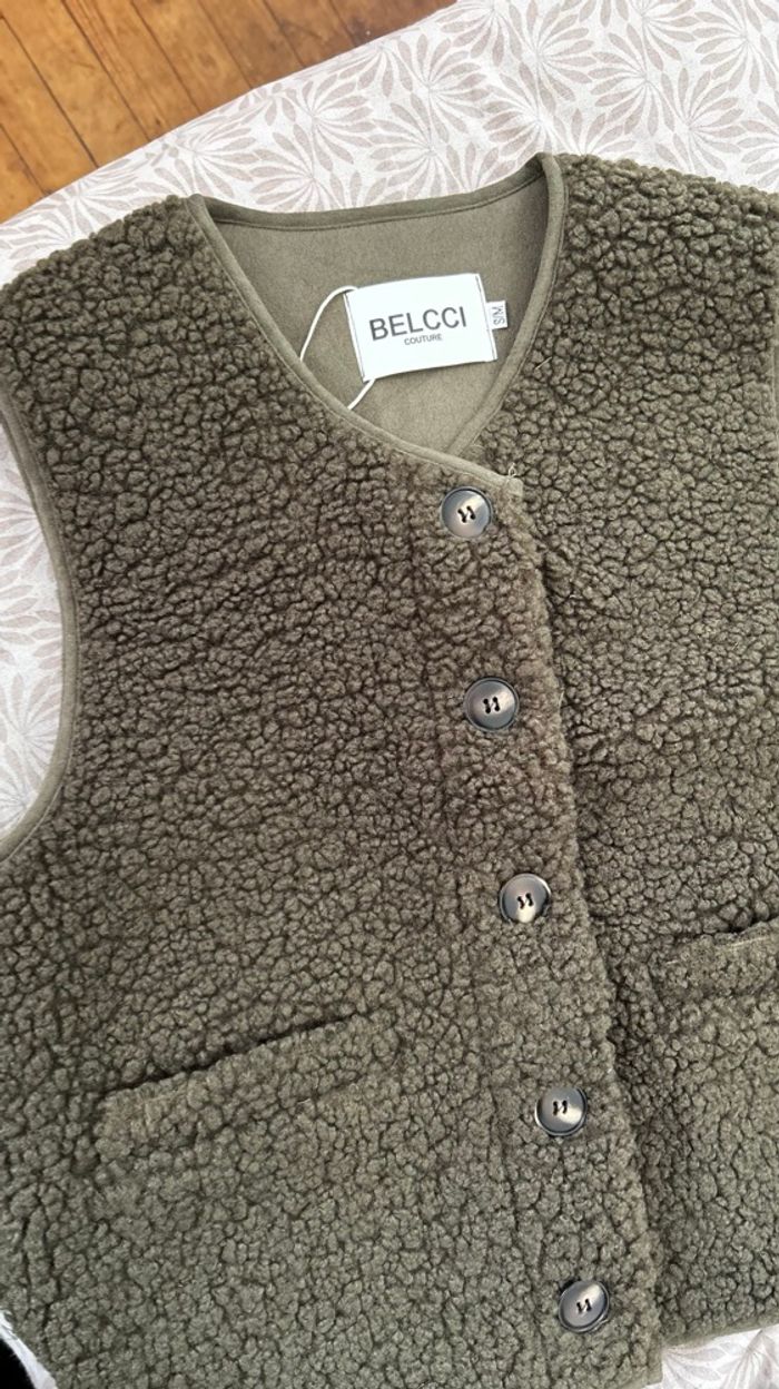 Gilet sans manches Kaki S/M - photo numéro 2