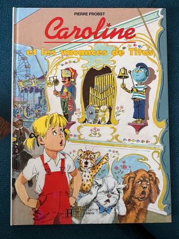 Livre vintage Caroline et les vacances de Titus Pierre Probst