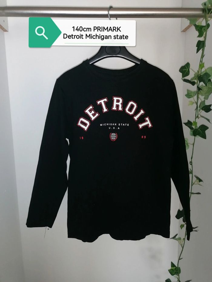 Tee-shirt noir Detroit 140cm Primark