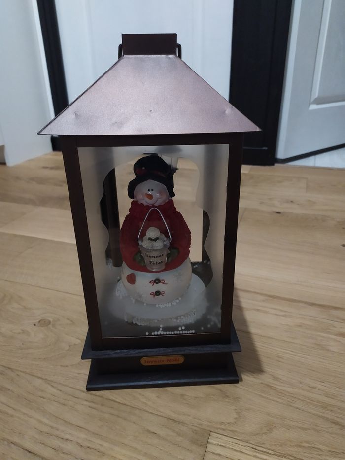 Grande Lanterne bonhomme de neige.