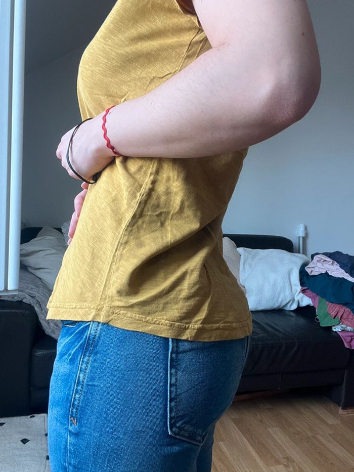 Tee shirt jaune - Sœur - M - photo numéro 4