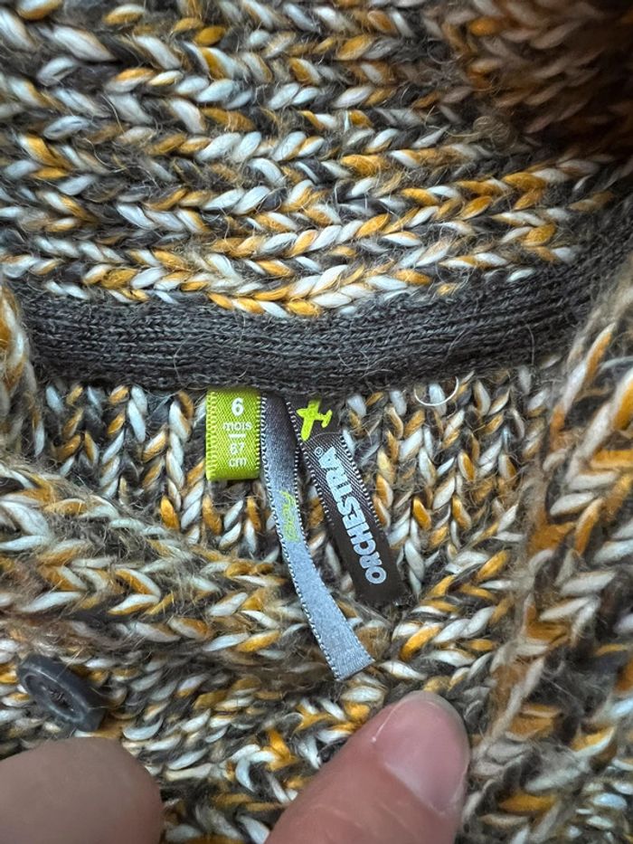 Pull col châle Orchestra 6 mois - photo numéro 3