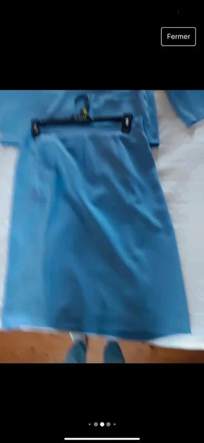 Ensemble de tailleur chic pour cérémonie femme taille 46 en excellent état - photo numéro 3