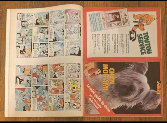 Ancien journal de mickey avec mini guide du chien à monter N°1918 de 1989 vintage - photo numéro 2