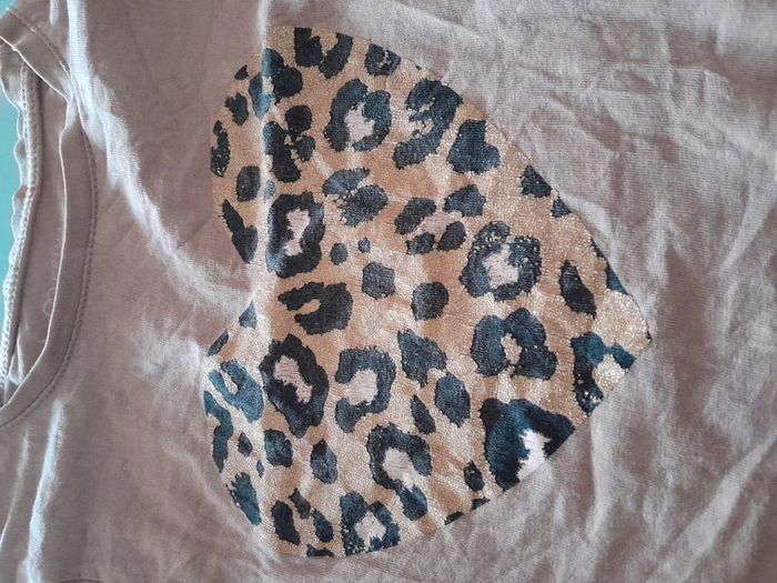 T-shirt ml fille marron 6/7 ans - photo numéro 3
