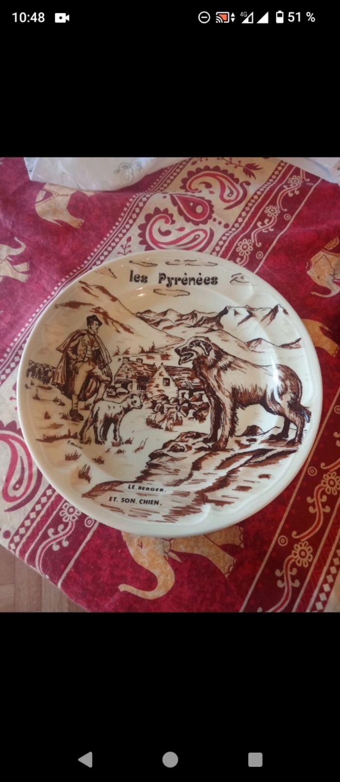 Assiette de décoration