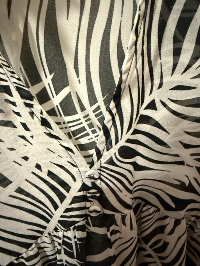 Blouse semi transparente motif tropical grace&mila M - photo numéro 6