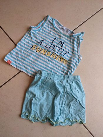 Tenue été fille 12 mois