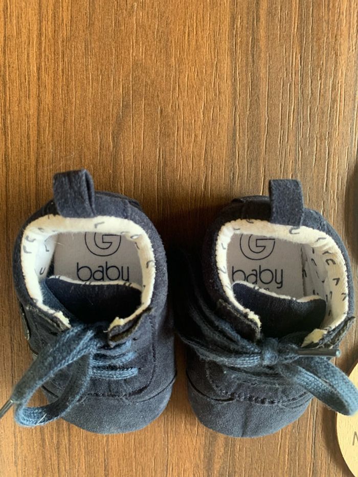 Chaussures 3 6 mois Lulu Castagnette bleues - photo numéro 2
