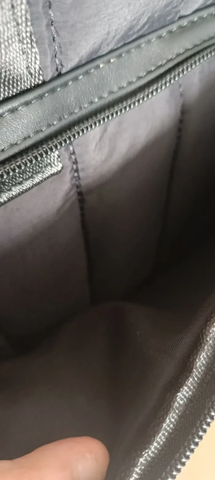 Sac matelassé avec bandoulière noir - photo numéro 7