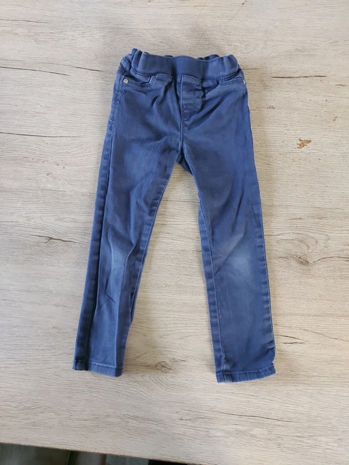 Pantalon tregging, bleu foncé, Okaïdi, 4 ans