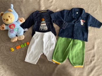 Lot de 2 ensembles 3 mois