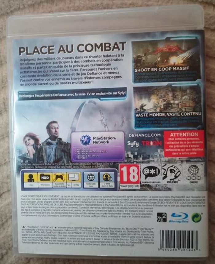 Jeux Ps3 Défiance ! Bon état - photo numéro 3