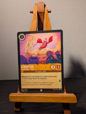 🌟 Sébastien – Disney Lorcana FR - En excellent état 🌟